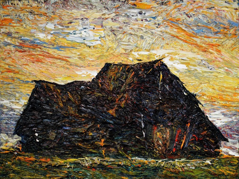"Studiu" by Veaceslav Uzun, 2015, oil on canvas