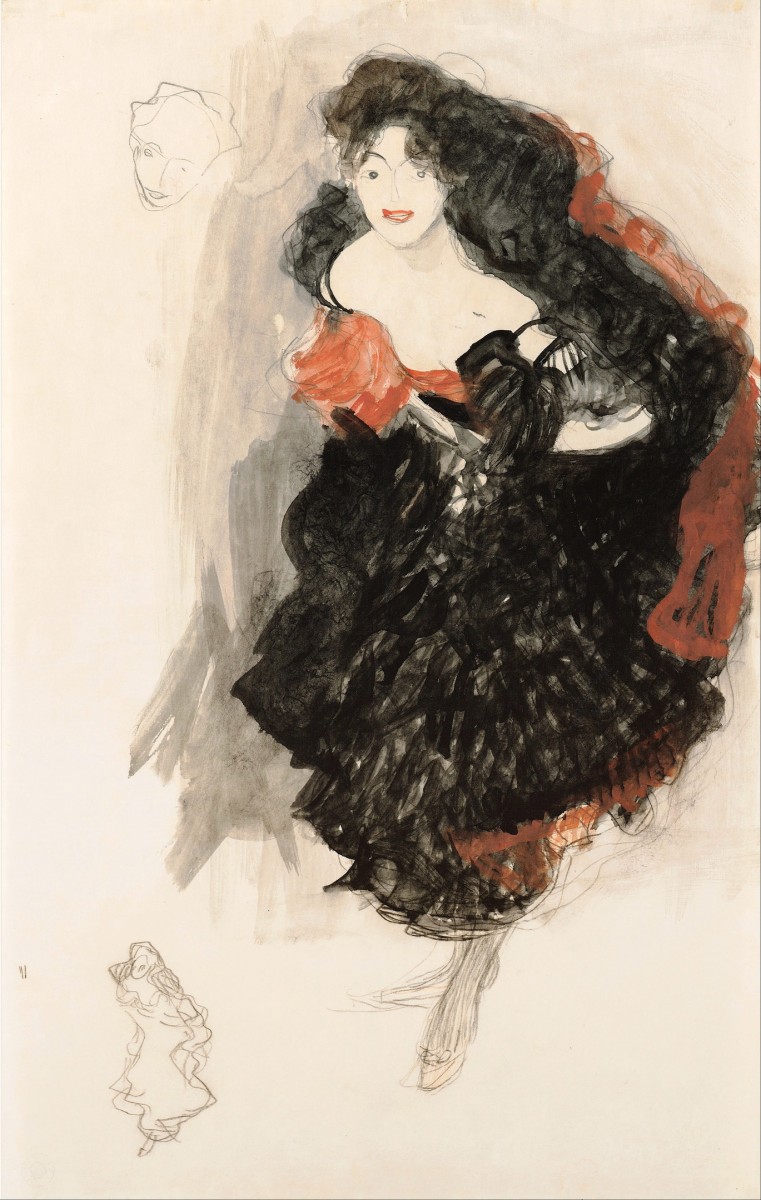 "Desen. Figură / semifigură" by Gustav Klimt