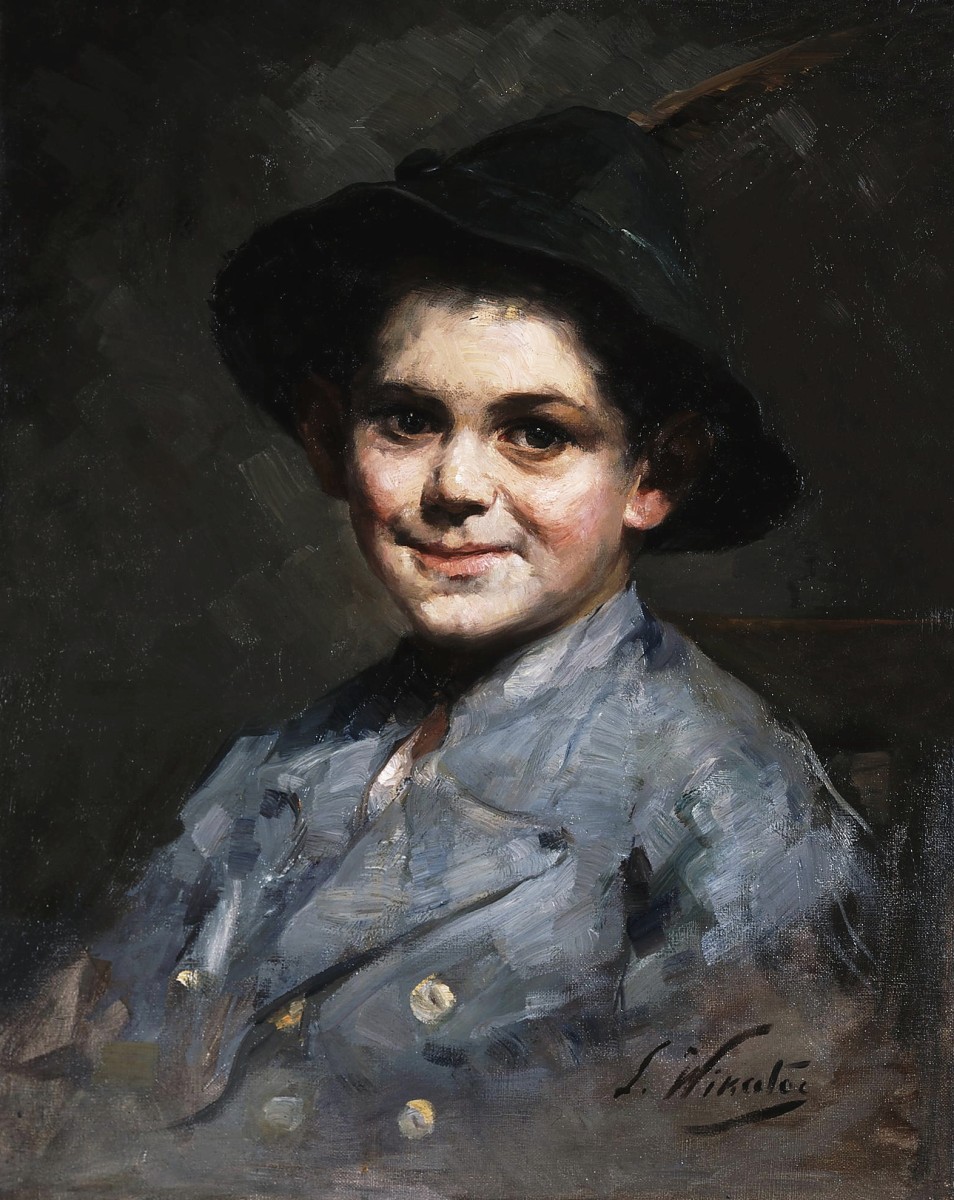 "Pictură. Portret" by Spyros Vikatos