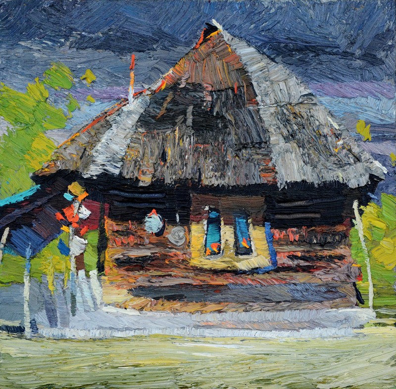 "Pictură. Pleinair. Pleinair România" by Anatol Ghimpu, ulei pe pânză