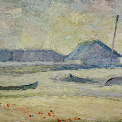 "Vilcovo" by Anatol Ghimpu, 1998, 400x600mm, ulei pe pânză