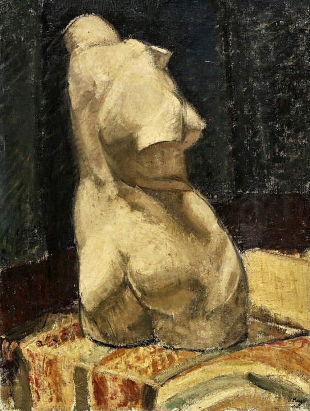 "Painting. Gypsum, head, hands, feet" by Jean Puy
