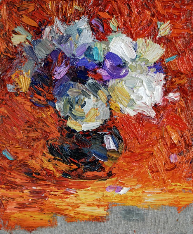"Живопись. Этюд. Продолжительный" by Василе Cорецчии, 300x250mm, масло / холст