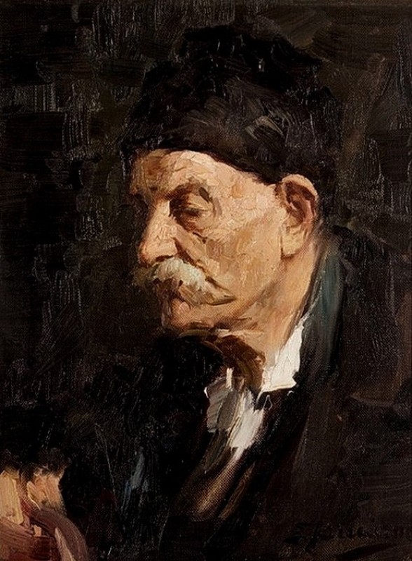 "Pictură. Portret" by Spyros Vikatos