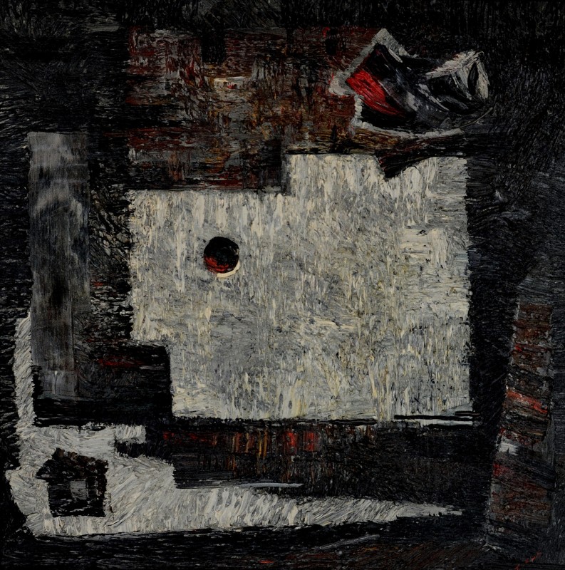 "Etude" by Anatol Ghimpu, 2002, 680x680mm, oil on canvas