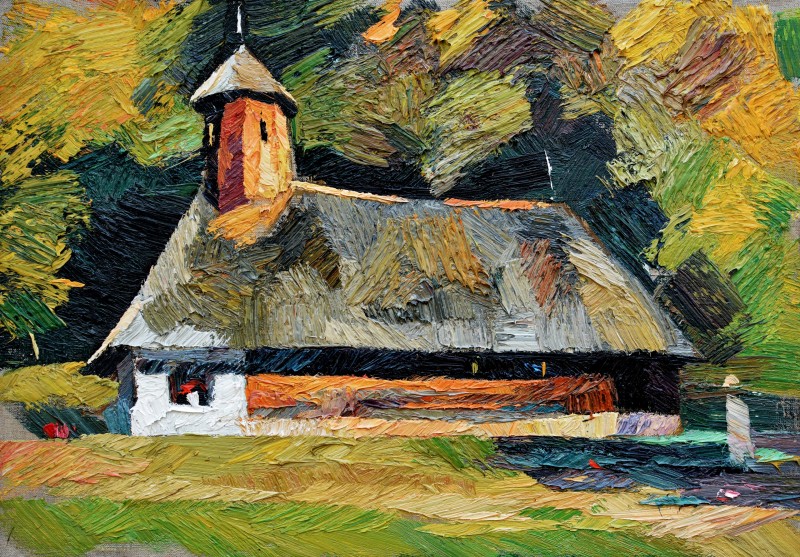 "Painting. Pleinair. Pleinair romania" by Carolina Leagul, oil on canvas