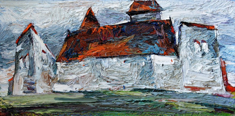 "Painting. Pleinair. Long term" by Doina Mîndrean, 300x600mm, oil on canvas