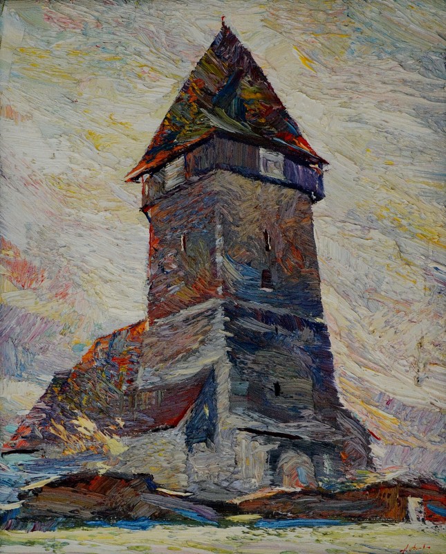 "Etude. Toarcla" by Anatol Ghimpu, 2009, 620x420mm, oil on canvas