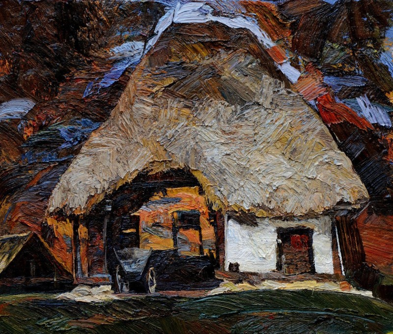"Căsuță" by Nicoleta Stati, 2013, oil on canvas