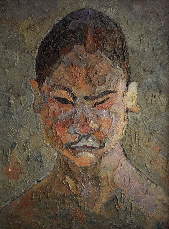"Călugăr" by Ниcолета Стати, 1997, 400x300mm, масло / холст