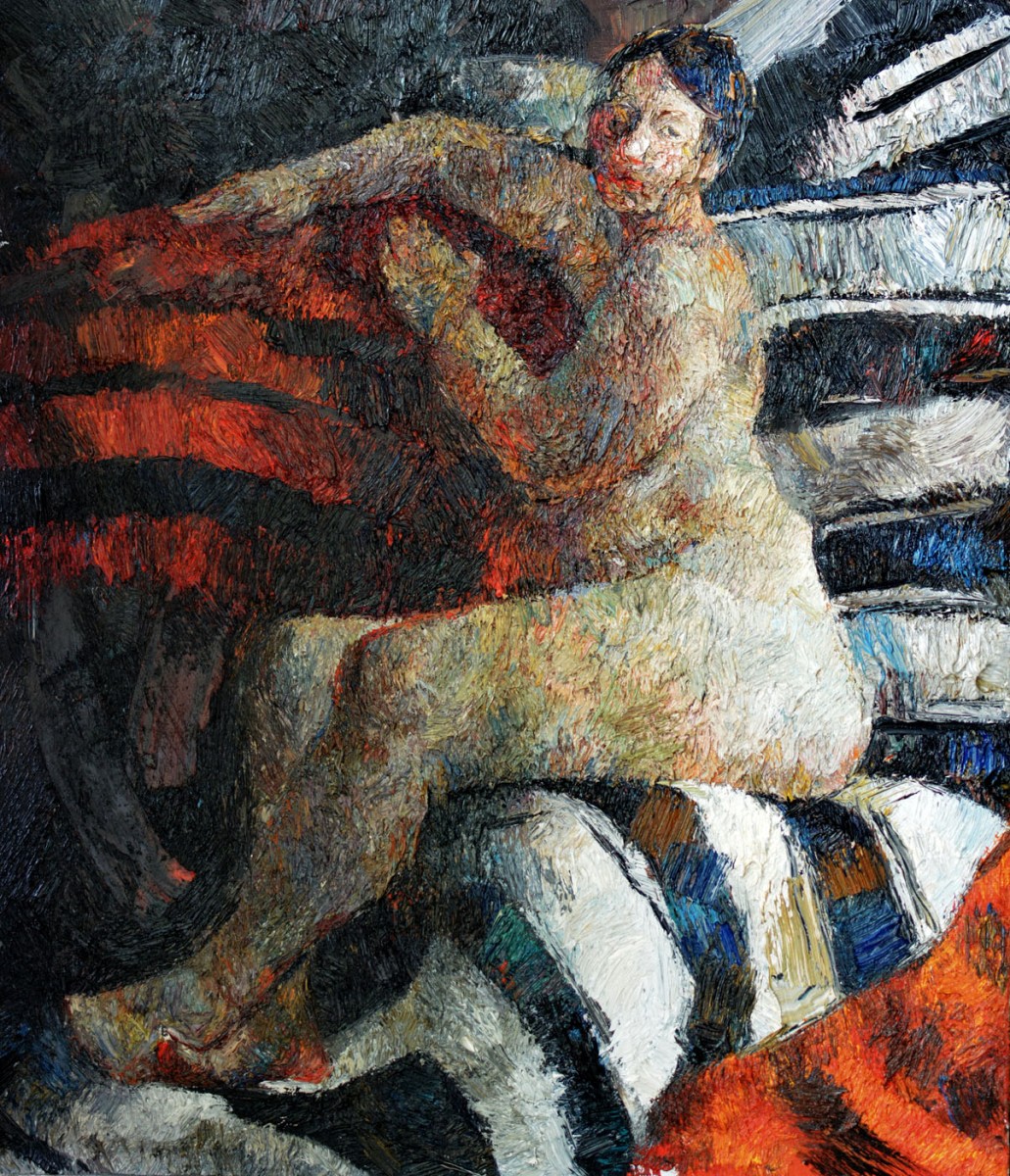 "Nud" by Кристина Демиан, 2016, 800x680mm, масло / холст