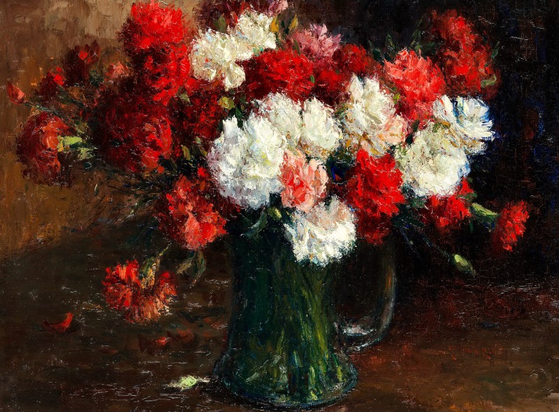 "Painting. Flowers" by Germain Théodule Clément Ribot