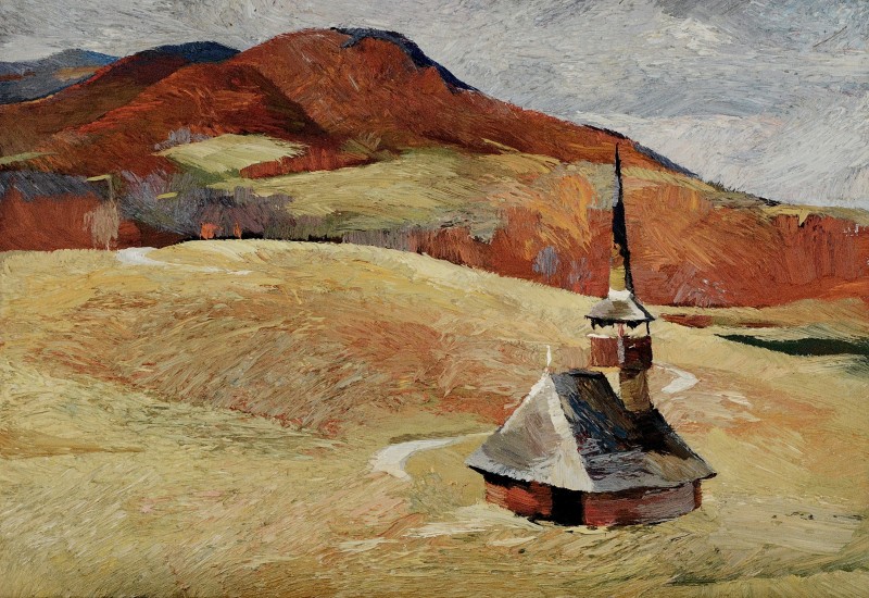 "Maramureș" by Anatol Ghimpu, 420x600mm, ulei pe pânză