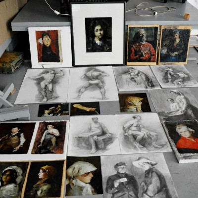 Alexandru Crăciun at Vizionări în Liceul Academic de Arte Plastice „Igor Vieru” / Copii de pe opere. 5 septembrie 2016