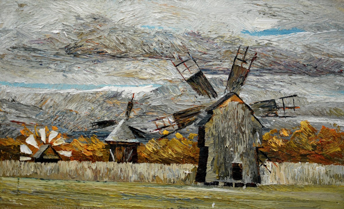 "Живопись. Пленэр. Продолжительный" by Влада Cибуc, 420x700mm, масло / холст