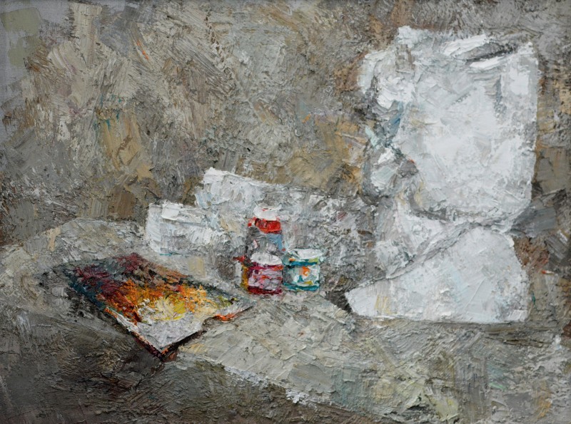 "Painting. Long term" by Nicoleta Derivolcov, 520x680mm, oil on canvas