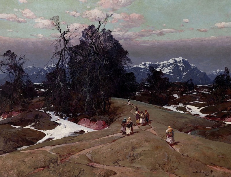 "Pictură. Peisaj" by Stepan Fedorovitch Kolesnikoff