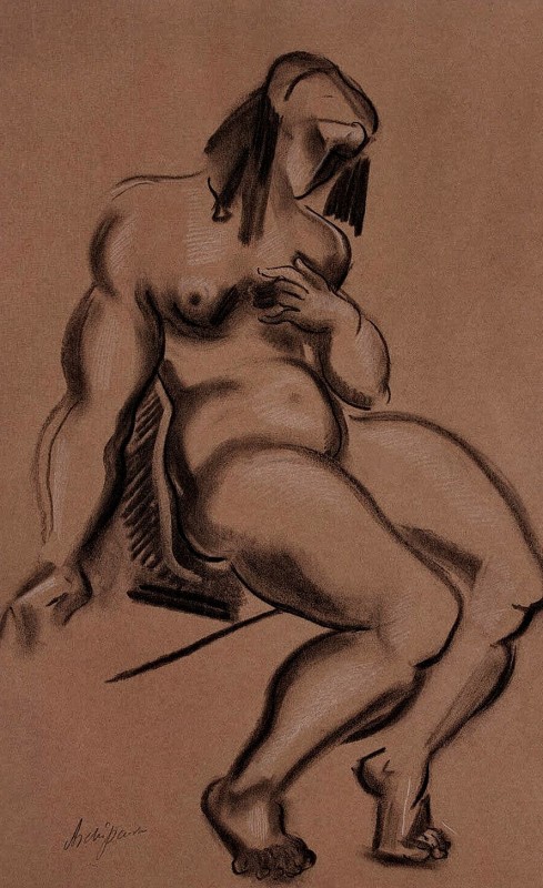 "Drawing. Nude" by Alexander Porfyrovych Archipenko