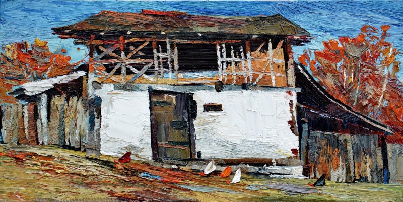 "Pictură. Pleinair. Pleinair România" by Vlada Cibuc, ulei pe pânză