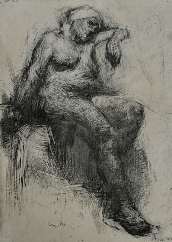 "Nud" by Alexandru Untilov, 2014, 700x500mm, pencil on paper