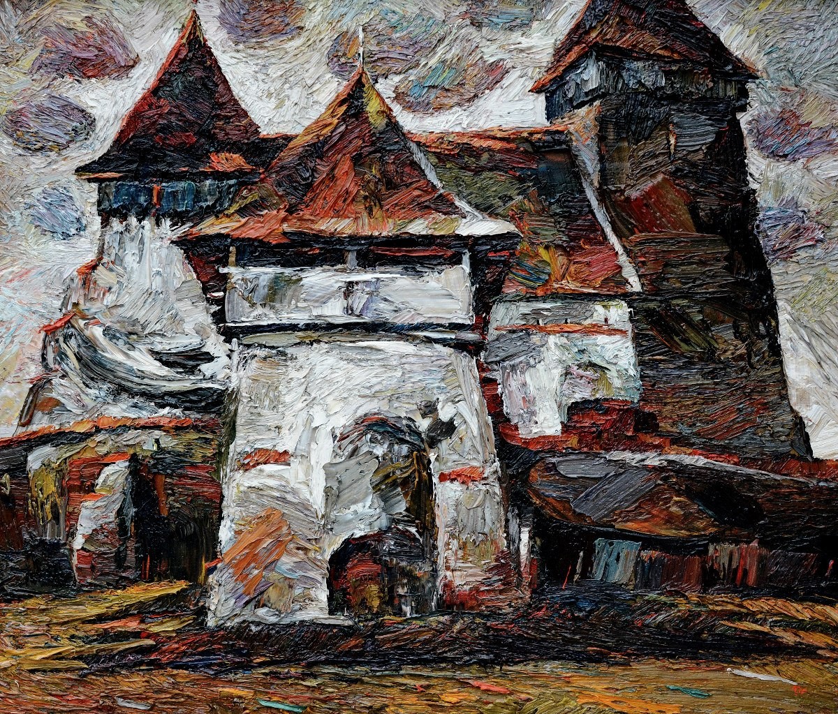 "Pictură. Pleinair. Pleinair România" by Oxana Țip, ulei pe pânză
