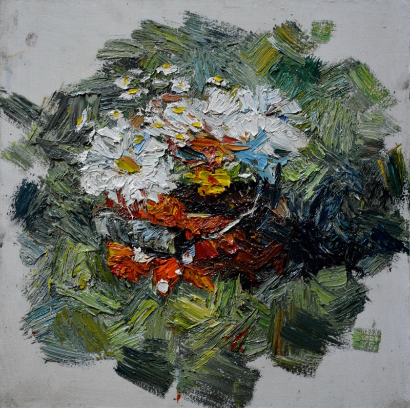 "Painting. Pleinair. Long term" by Nina Apostol, 400x400mm, oil on canvas