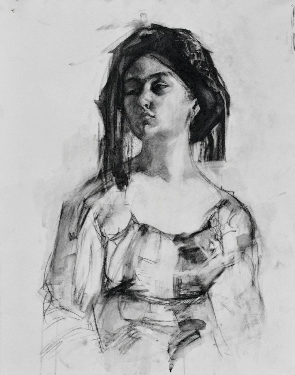 "Drawing. Portrait. Study process" by Ion Fisticanu