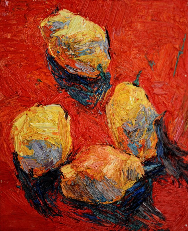 "Studiu. Natură statică" by Vlada Cibuc, 2015, 250x200mm, oil on canvas
