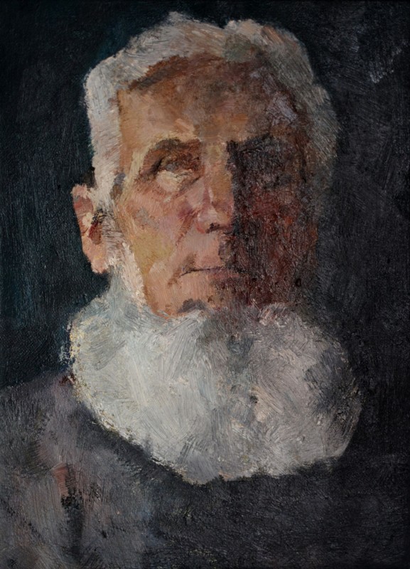 "Studiu. Portret" by Petru Botnarenco, 2008, 400x300mm, oil on canvas