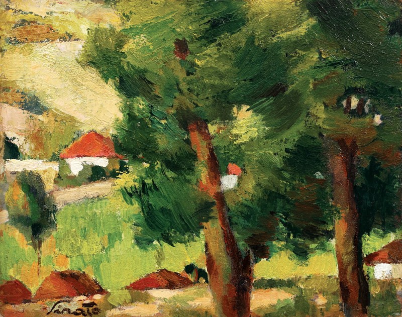"Pictură. Peisaj. Rural" by Francisc Șirato