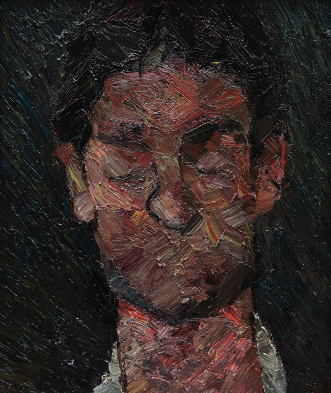 "Portret" by Olga Ilieș, 1999, 360x300mm, oil on canvas