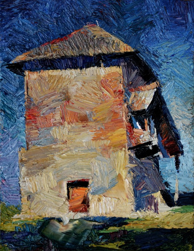 "Pictură. Pleinair. Pleinair România" by Carolina Leagul, ulei pe pânză