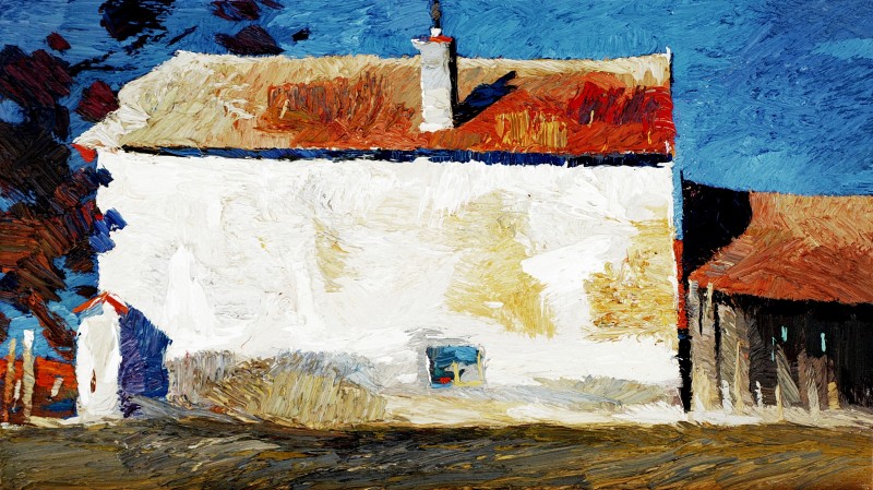 "Transilvania" by Anatol Ghimpu, 2013, 520x300mm, ulei pe pânză