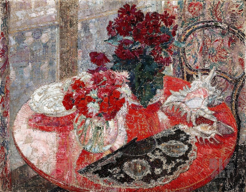 "Pictură. Natură statică" by Léon de Smet