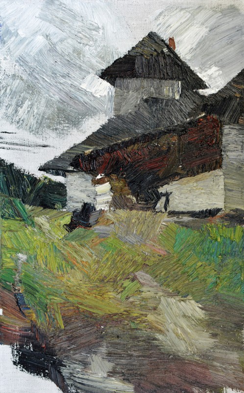 "Motiv. Dobrița" by Ion Golubei, 2016, 400x250mm, ulei pe pânză