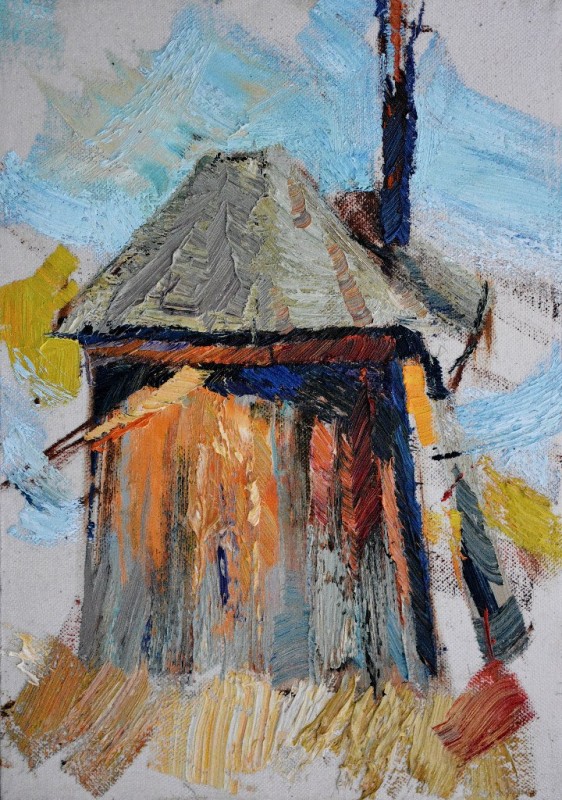 "Moară" by Mădălina Casian, 2015, ulei pe pânză