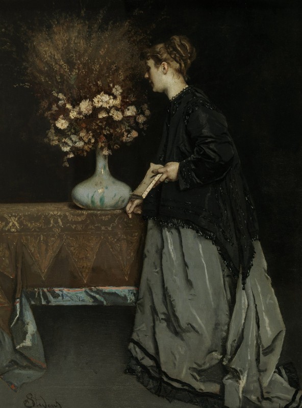 "Compoziție" by Alfred Stevens