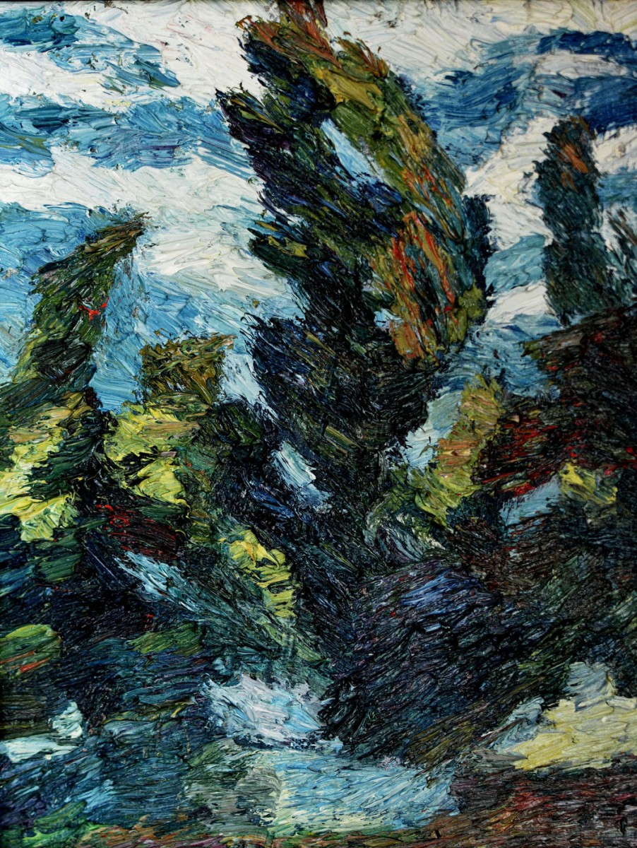 "Peisaj" by Nicoleta Stati, 1998, 400x300mm, oil on canvas