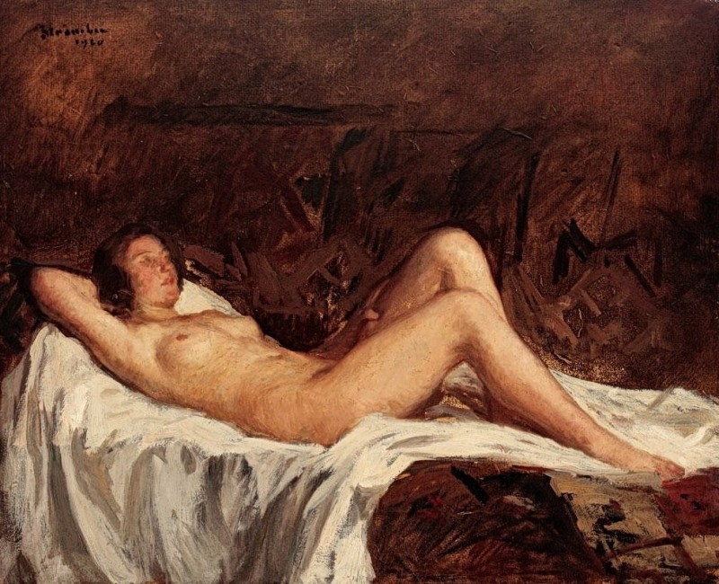 "Painting. Nude" by Ipolit Strâmbu