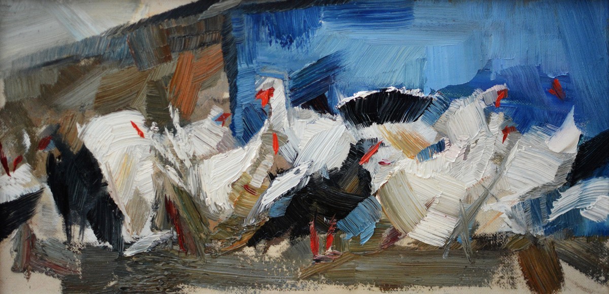 "Живопись. Пленэр. Продолжительный" by Алиса Бивол, 340x240mm, масло / холст