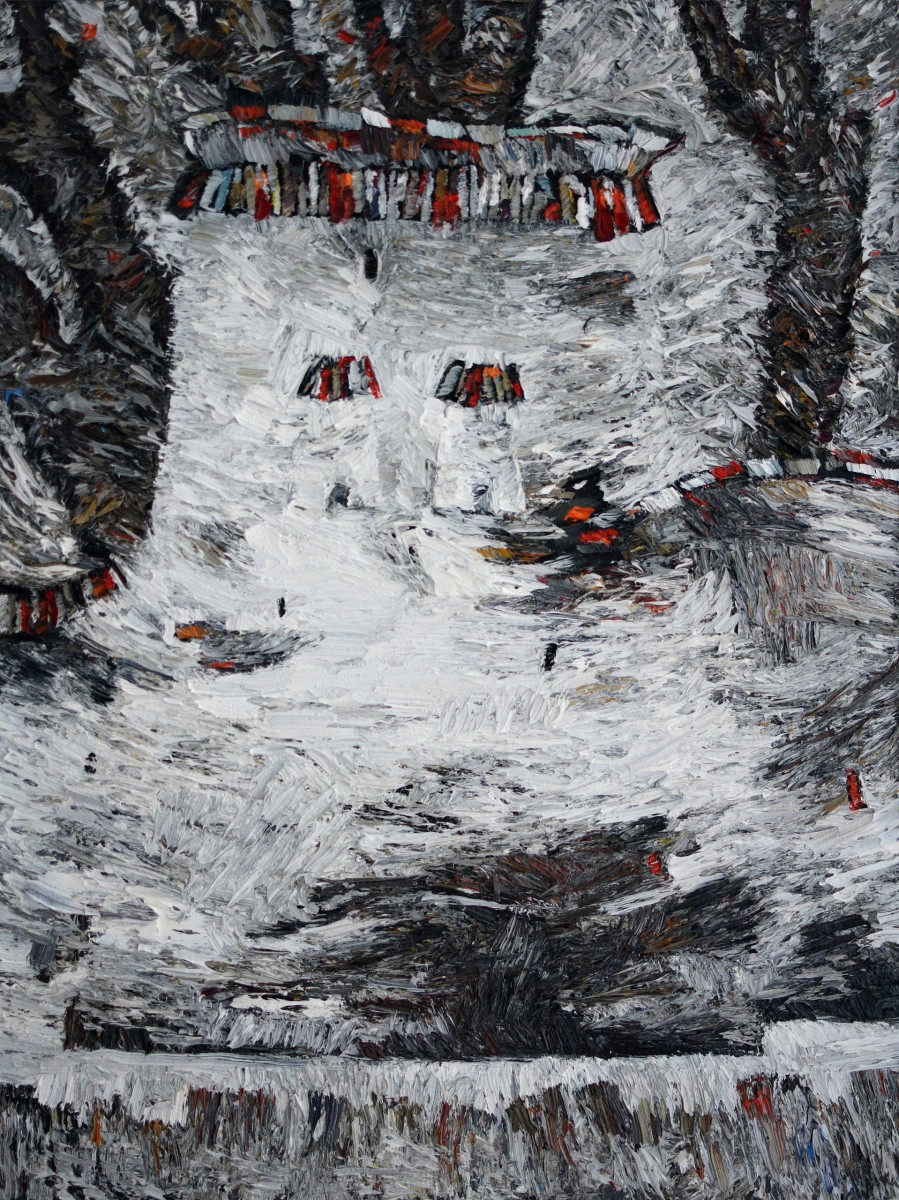 "Diplomă. Transilvania. Stânga" by Vlada Cibuc, 2017, 700x520mm, ulei pe pânză