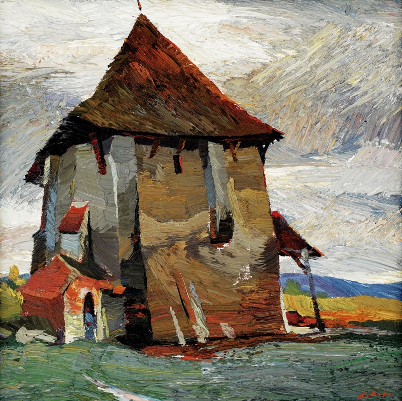 "Apold" by Анатол Гимпу, 2005, 420x480mm, масло / холст
