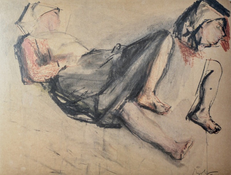 "Рисунок. Фигура / полуфигура" by Cорнелиу Баба, карандаш / бумага
