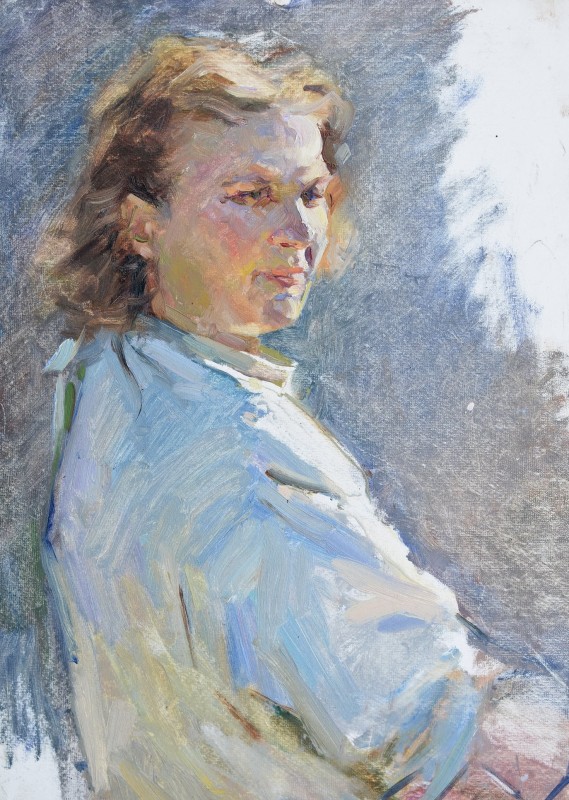"Painting. Portrait" by Anatoly Ivanovich Kalchak