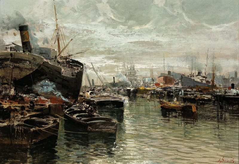 "Живопись. Морской пейзаж" by Езелино Брианте