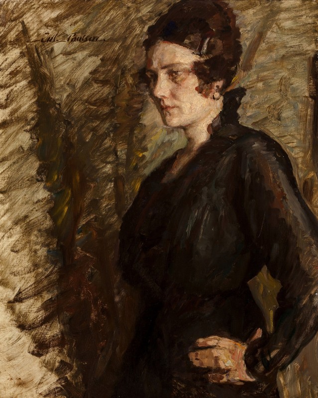 "Pictură. Figură / semifigură" by Julius Paulsen