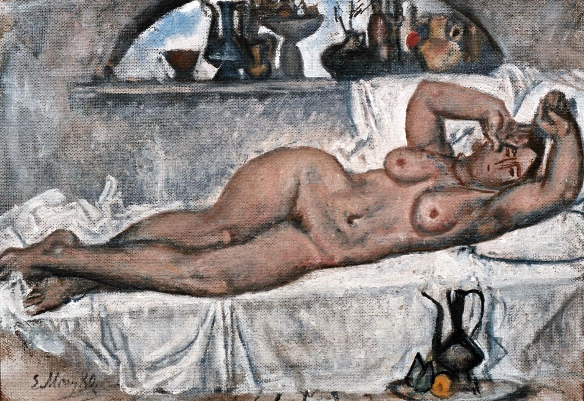 "Pictură. Nud" by Evsey Evseevich Moiseenko