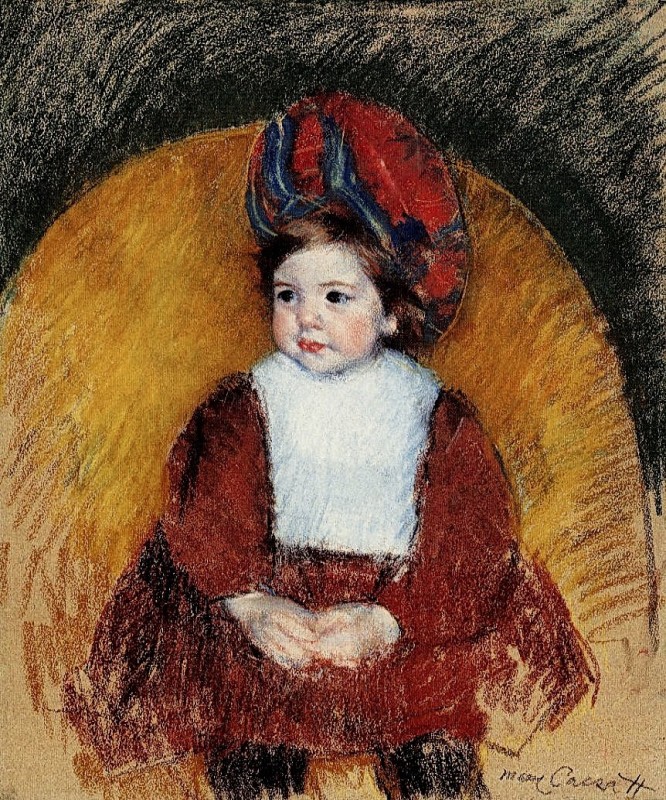 "Pictură. Figură / semifigură" by Mary Cassatt