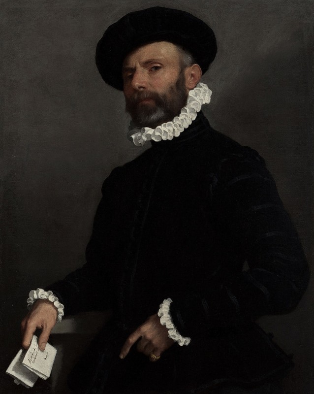 "Pictură. Figură / semifigură" by Giovanni Battista Moroni (Giovan Battista Moroni)