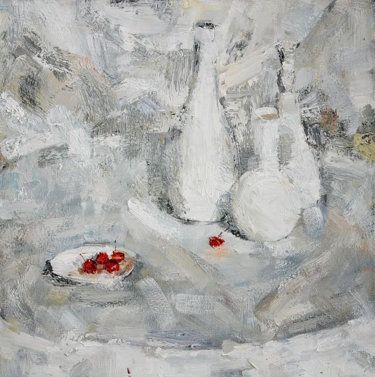 "Natură statică" by Gavriil Popovici, 2018, 500x500mm, oil on canvas
